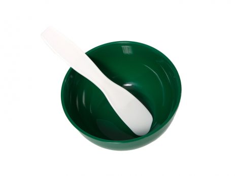 mixing bowl with spatula
